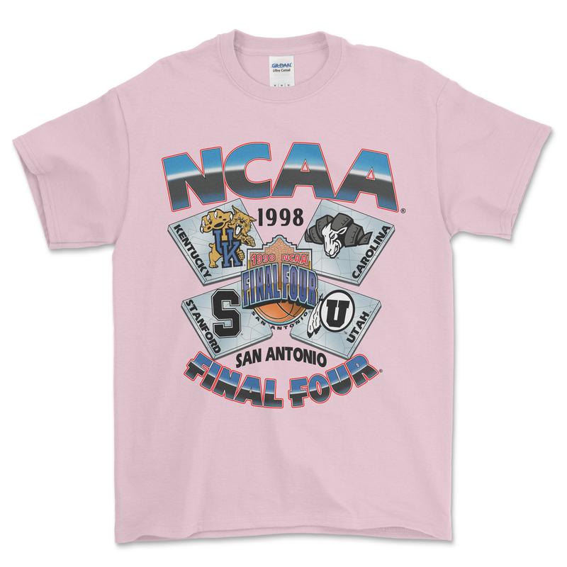 1998 NCAA Final Four San Antonio T-Shirt, graphic vintage sports tees for men