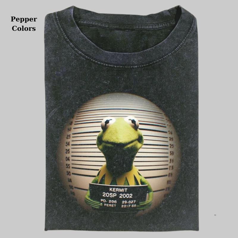 Kermit Vintage Graphic Tee, Muppets Graphic T-Shirt, Funny Shirt, Dumb Shirt, Unisex T-shirt, Menswear Womenswear Streetwear