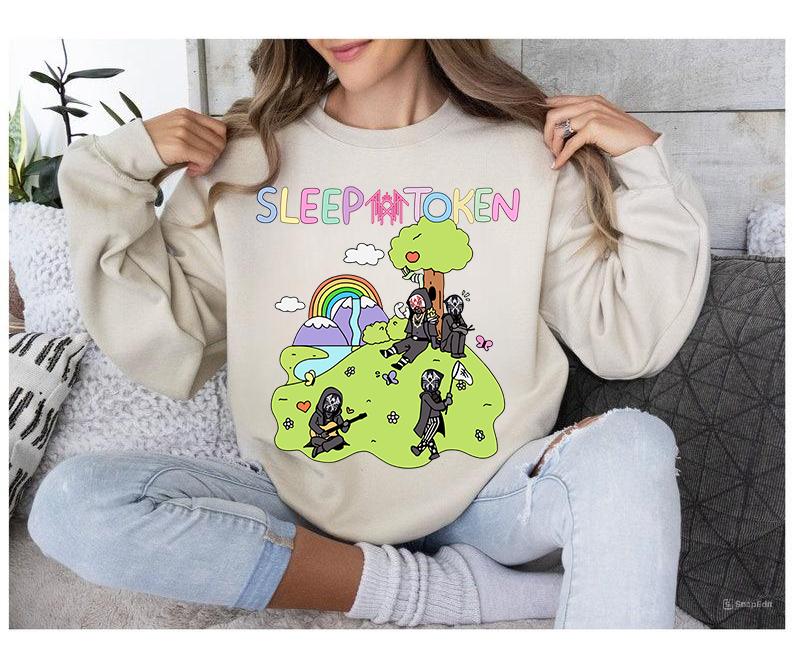 Sleep Token C0wboy Rider Sweatshirt Funny Vibes Cozy Crewneck Sweater