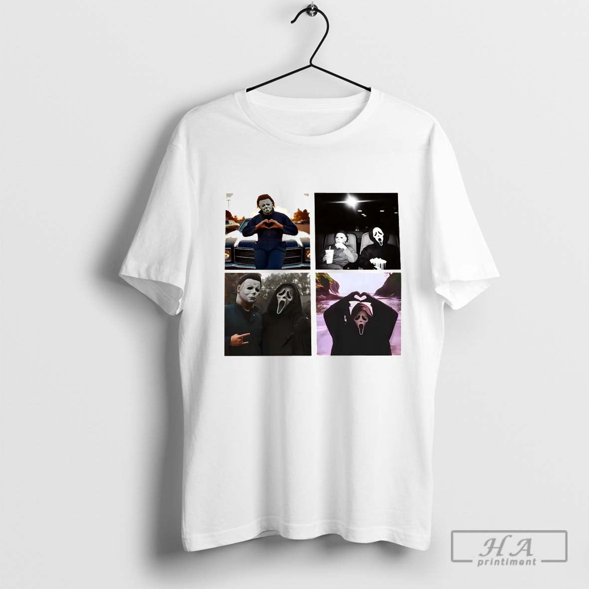 Retro 90s Scream Halloween Heart Hands Album Shirt, Vintage Scary Movies Sweatshirt, Horror Killer Characters Club Shirt