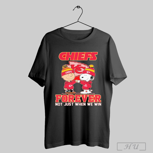 Snoopy X Kansas City Chiefs Forever Not Just When We Win 2025 T Shirt Sweatshirt