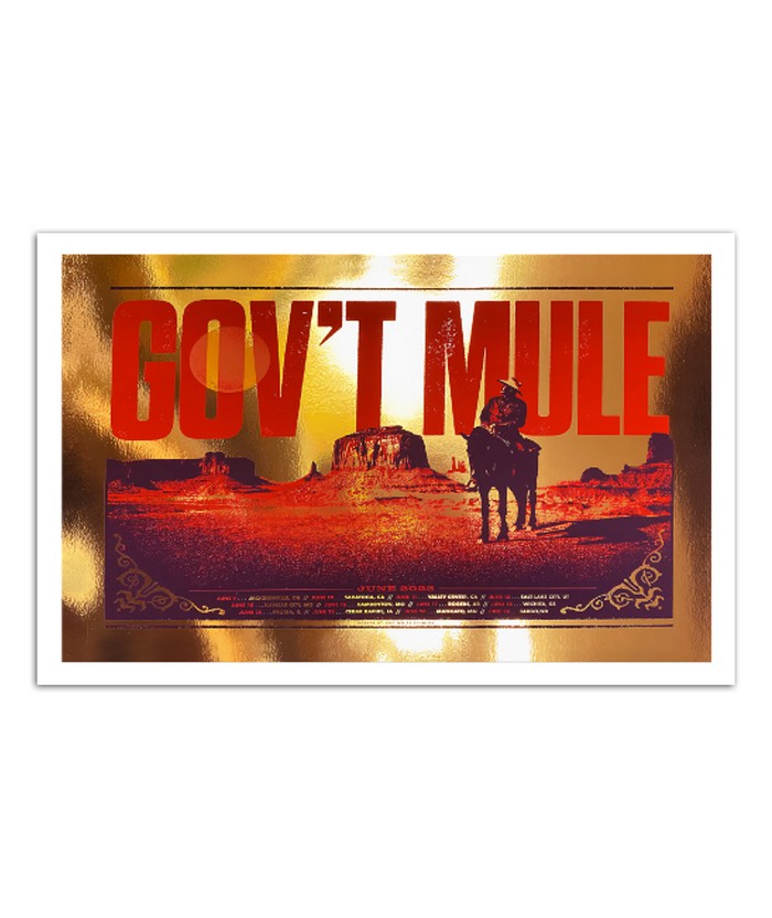 Limited Gov't Mule June 2023 Tour Poster