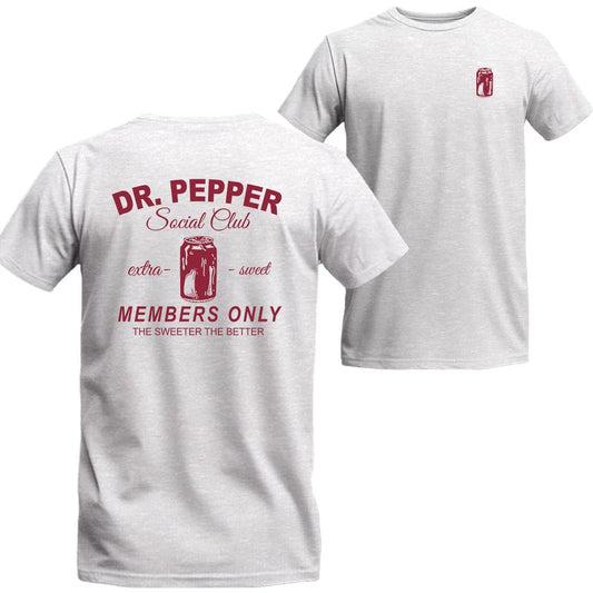 Dr. Pepper Social Club T-shirt, Dr Pepper Shirt, Dr. Pepper Short Sleeve Tee, Beer Shirt Viral Menswear Top