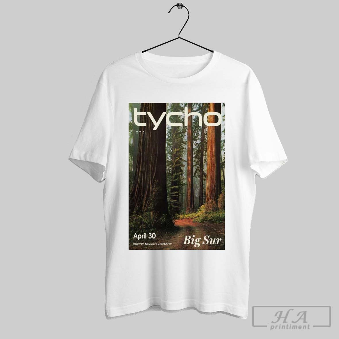 Poster Tycho Henry Miller Memorial Library Big Sur Ca April 30 2025 T Shirt