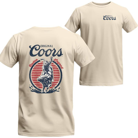 Original Coors Rodeo Legend Double Sides Beer Logo T-shirt, Gifts for Him, Unisex T-shirt For Men, For Women, The Best Choice