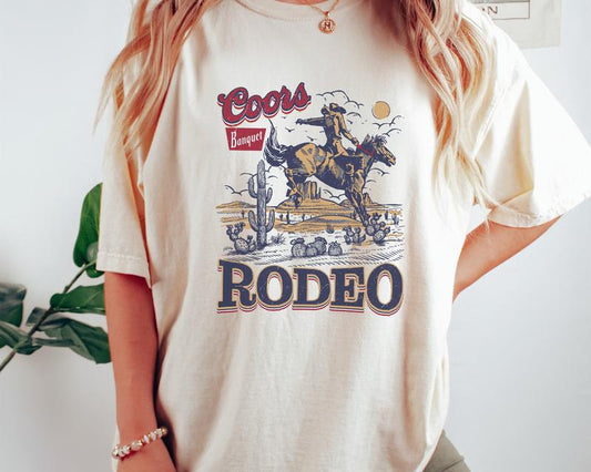 Sweatshirt HoodieCoors Banquet Rodeo Shirt , Retro T-Shirt Sweatshirt Hoodie, Rodeo Tee, Coors T Shirt Sweatshirt Hoodie, Unisex, Cowboy Shirt