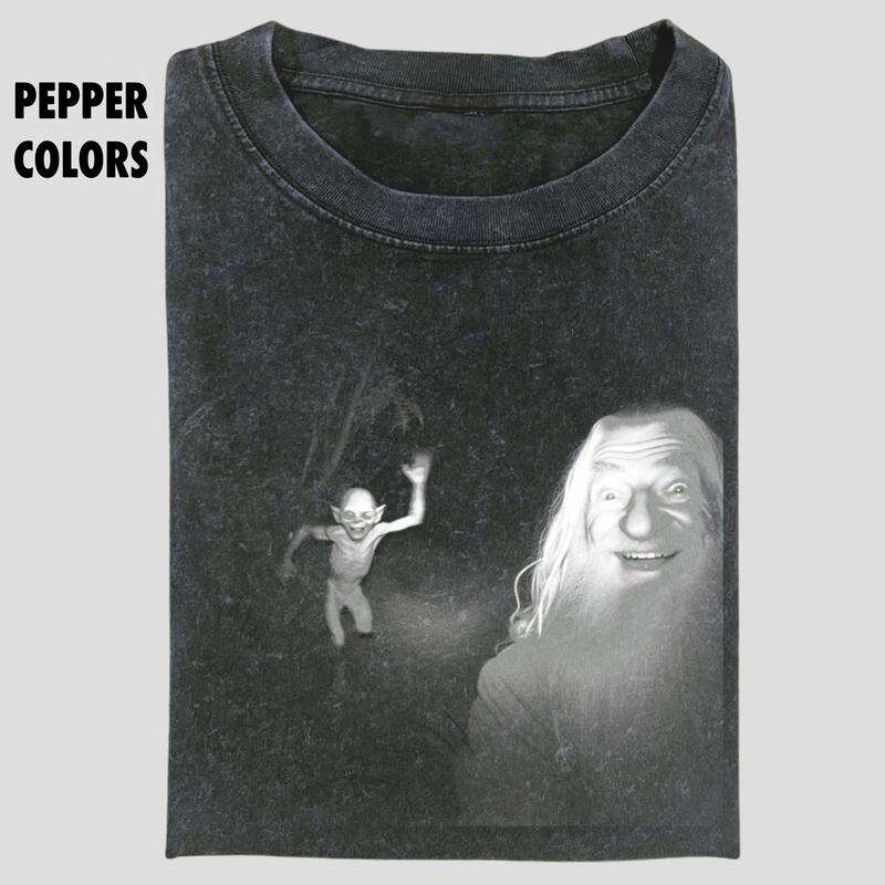 The Lord Of The Rings Vintage Graphic Tee, Gandalf Gollum Shirt, Funny Shirt, Movie Shirt, Meme Funny Dumb Shirt, Unisex Movie Gift For Menswear Women