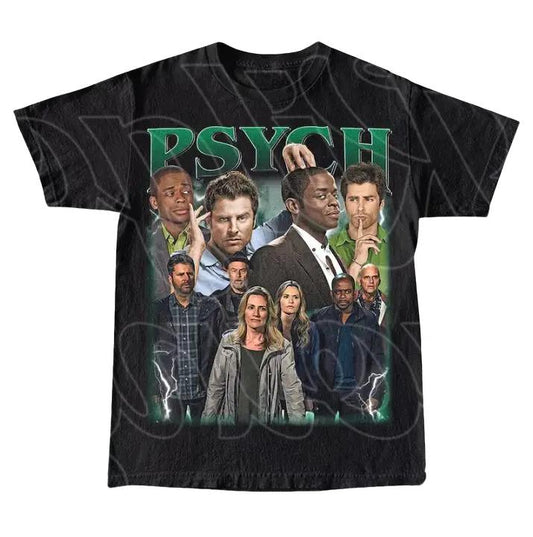 Psych Tv Show Vintage T-Shirt, Gift For Fans T-Shirt, Movie shirt