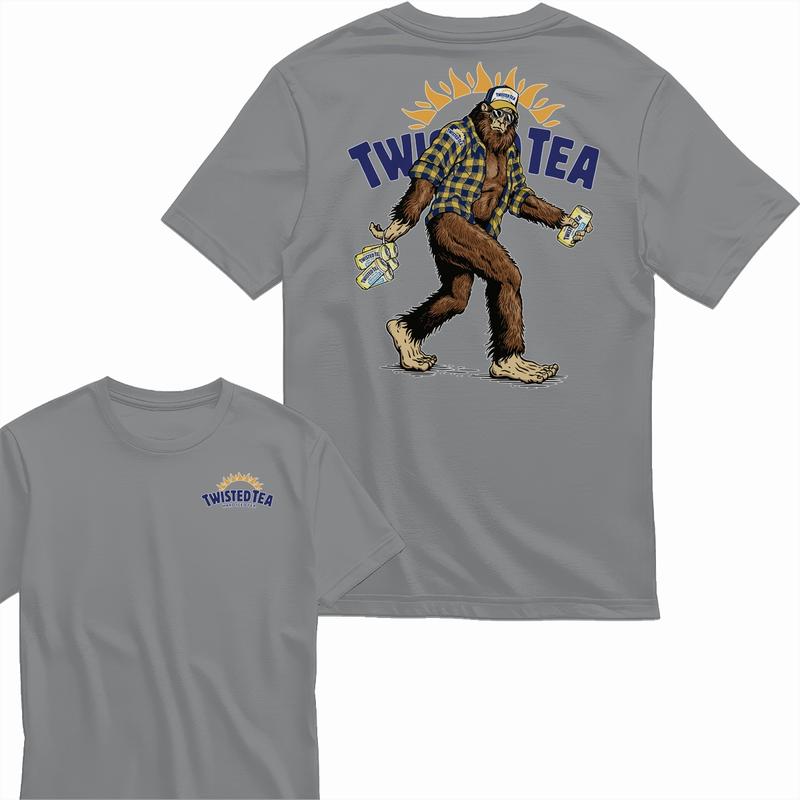 [Sale Up To 65%] Bigfoot Twisted Tea 2sides unisex T-shirt Twisted, 2 Sided Graphic T-Shirt, For Men, For Women