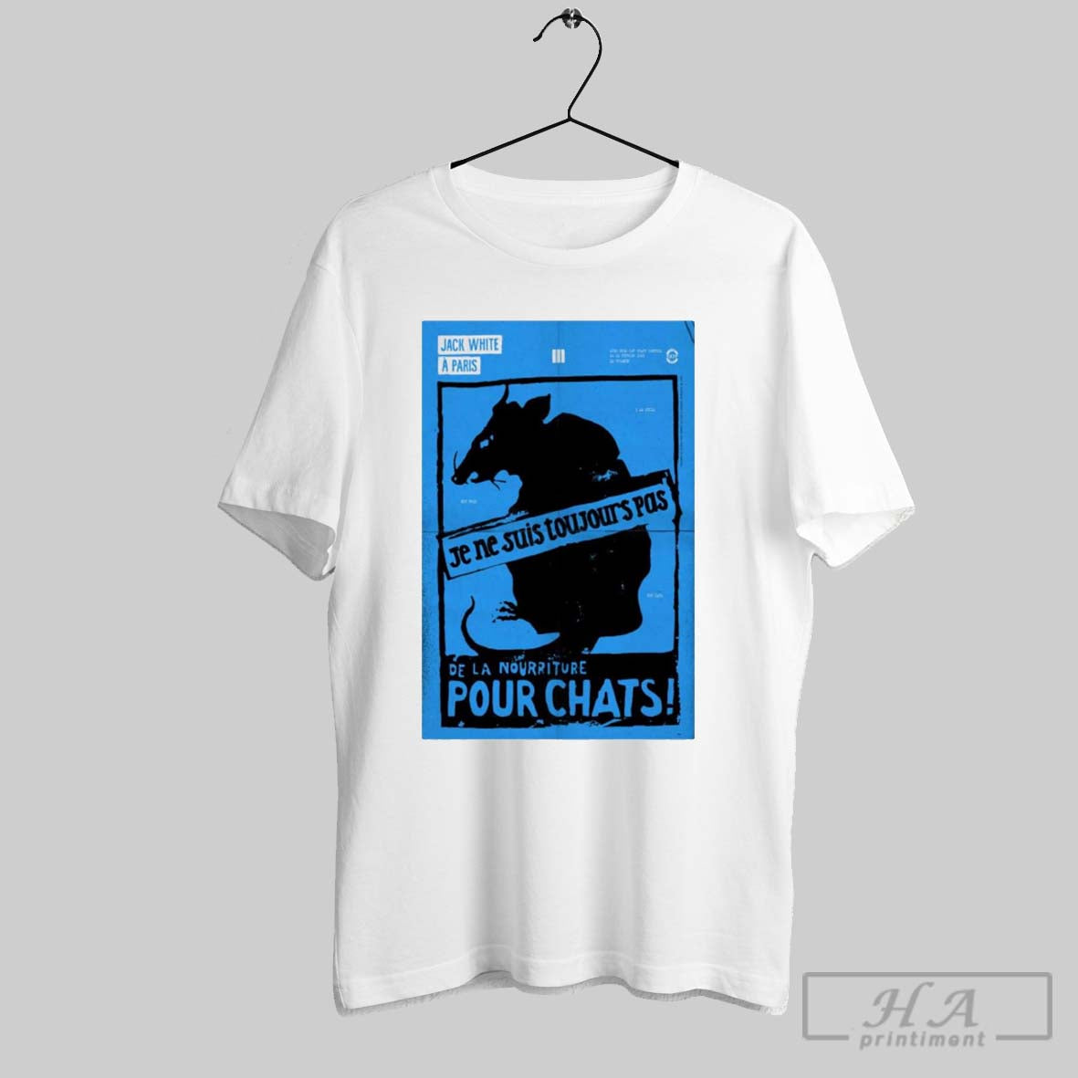 Poster Jack White February 22 2025 Le Trianon In Paris De La Nourriture Pour Chats T Shirt