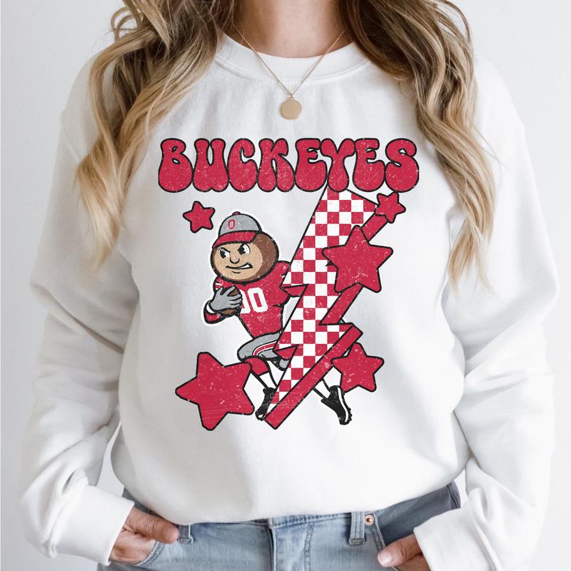 Ohio State Buckeyes Vintage Football NCAA Sweatshirt, Ohio State University Vintage Sweatshirt, Unisex Vintage Sweatshirt NCAA, Classic Sport Sweatshi