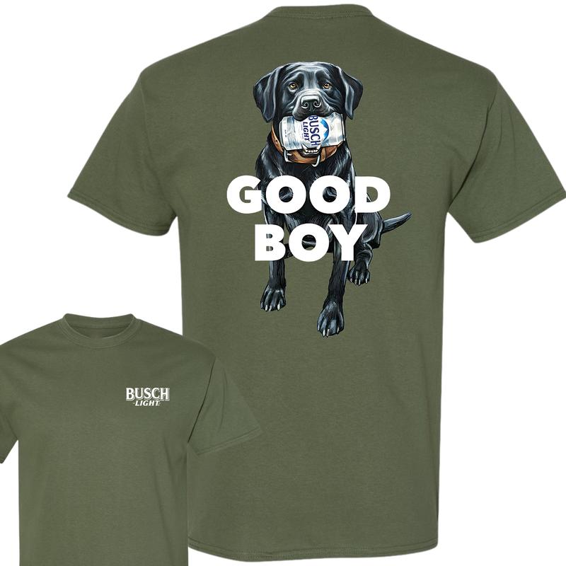 Busch Light Good Boy T-Shirt, Beer Lover Graphic T-Shirt, Full Color T-Shirt, For Men, For Women