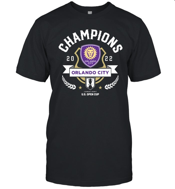 2022 Orlando City SC Lamar Hunt U.S Open Cup Champions T-Shirt