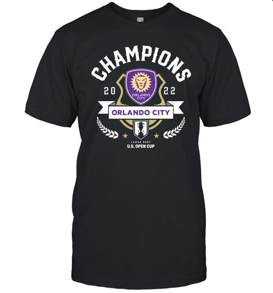 2022 Orlando City SC Lamar Hunt U.S Open Cup Champions T-Shirt