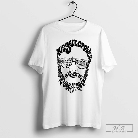 Russell Crowe Igp Genuine Tour By Gareth Blayney Indoor Garden Party T Shirt