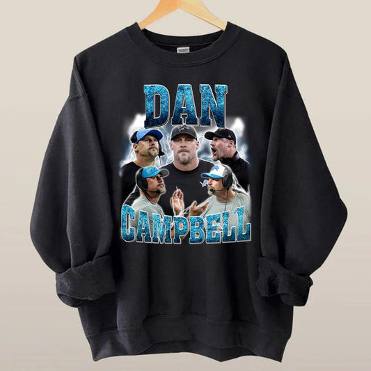 Dan Campbell Bootleg Sport Vintage Sweatshirt, Dan Campbell Lions Shirt, Vintage Oversized Sport Tee
