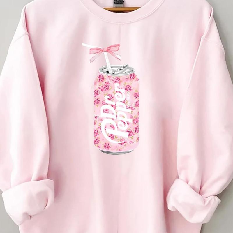Dr. Pepper Coquette Bow Pink Sweatshirt T Shirt Hoodie, Dr. Pepper Crewneck, Dr. Pepper Lover, I Need Dr. Pepper, Coquette, Dr. Pepper Lover, Gift for