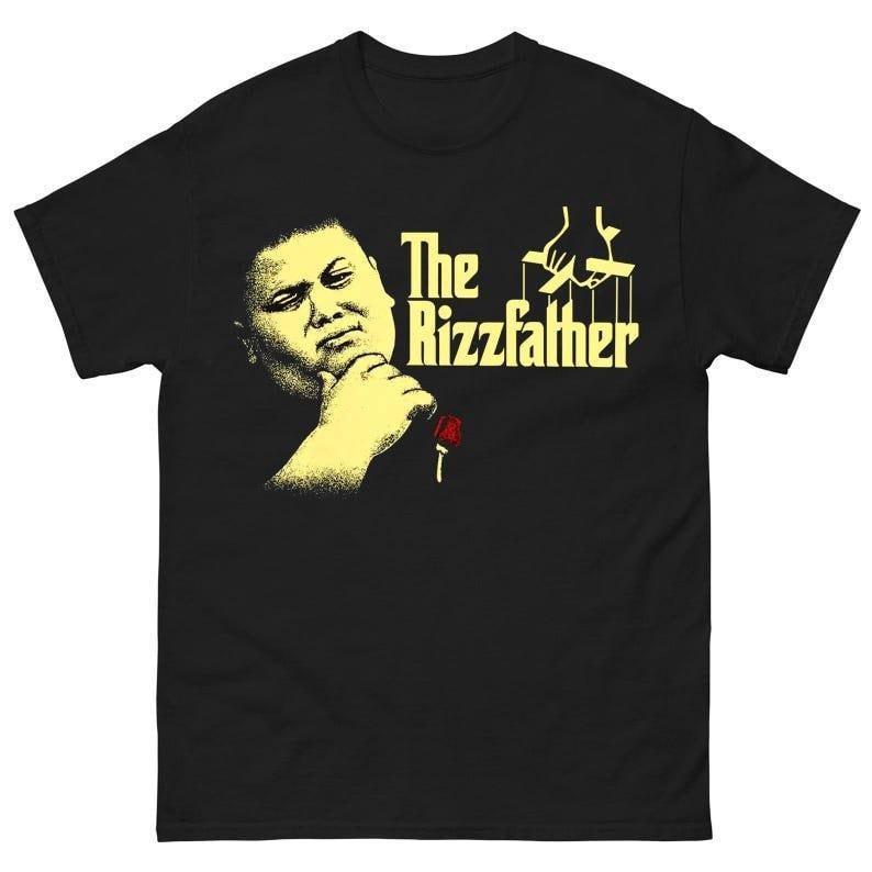 The Rizzfather Shirt - The Rizzler Godfather Funny Shirt - The Rizzler Kid Shirt, For Men, For Women, 100% Cotton, Crew Neck, Slight Stretch, Breathab