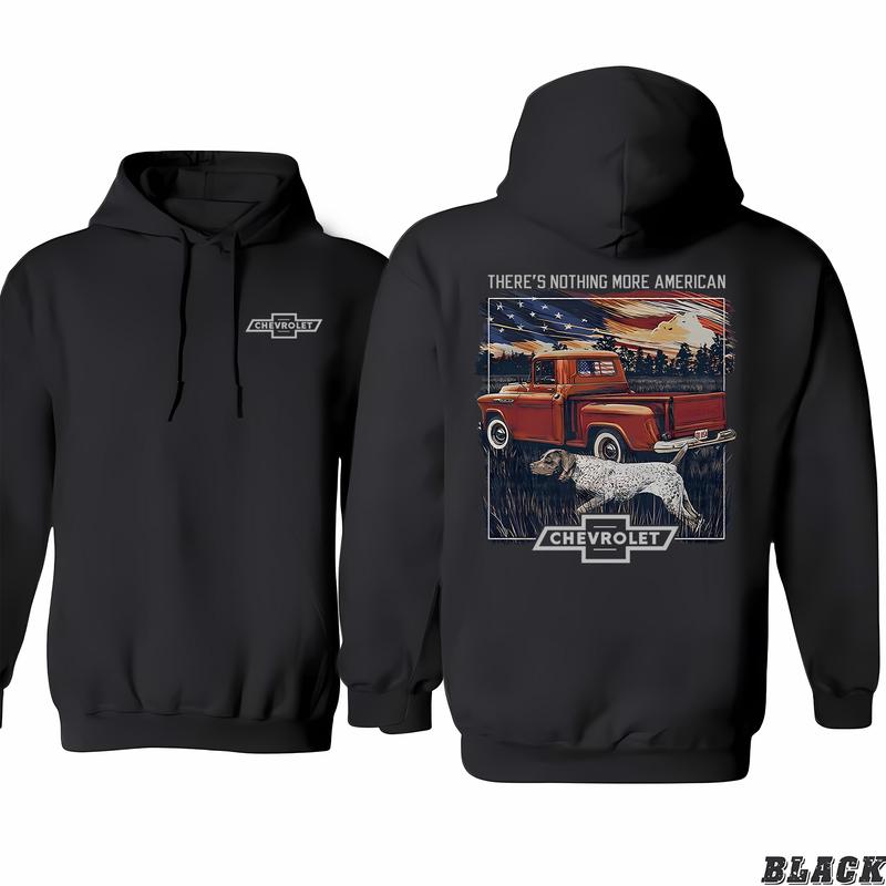 Chevrolet - Classic Truck Hoodie, Colors For All, Adventure Ready, Discover Your Fashion Style, His And Hers Fashion, Classic Cotton, Menswear Unisex