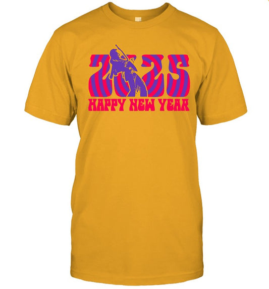 Jimi Hendrix 2025 Happy New Year Tee