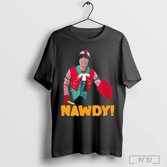 Tally The Elf Nawdy Innocent Christmas Holiday T Shirt 3
