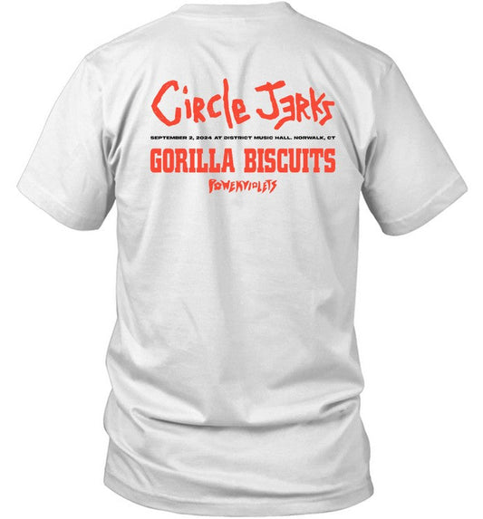 Sept 2, 2024 Circle Jerks Tour Norwalk, CT T-Shirt