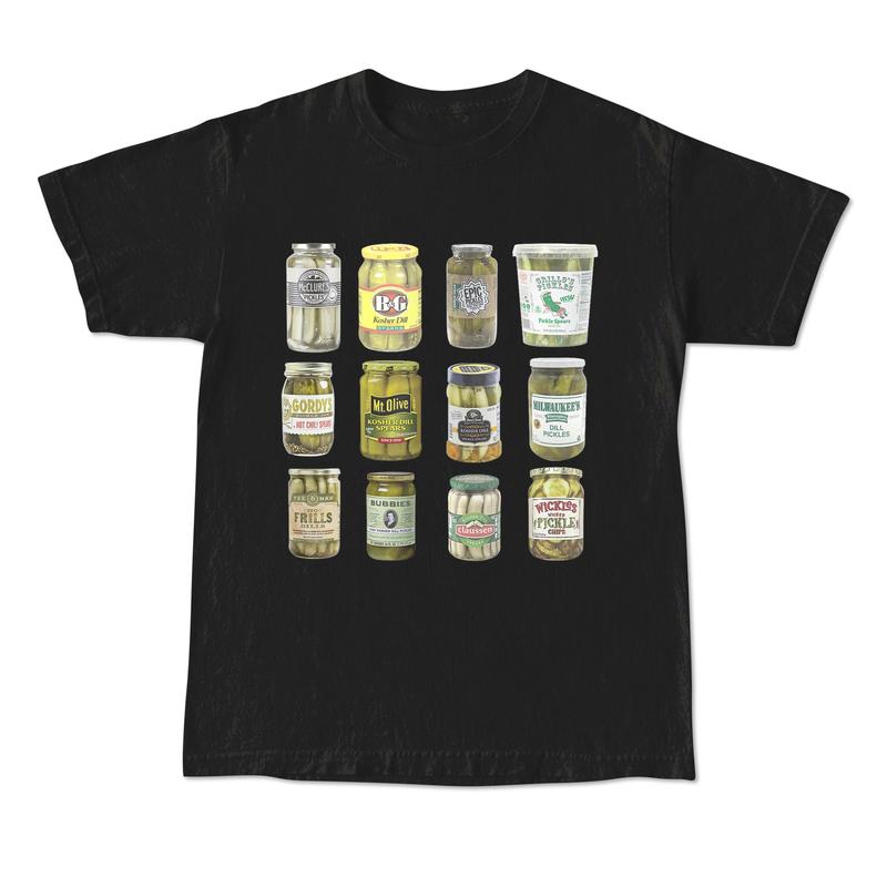 Vintage Canned Pickles 90s T-Shirt, Retro Pickle Graphic Shirt, Pickle Lovers Y2k Aesthetic Shirt,  Unisex Shirt, 2000s Tee Menswear Top Menswear Top