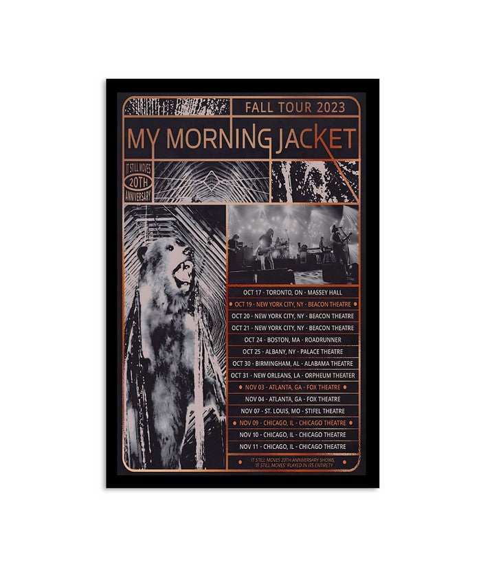 My Morning Jacket Announce Fall 2023 Tour Poster