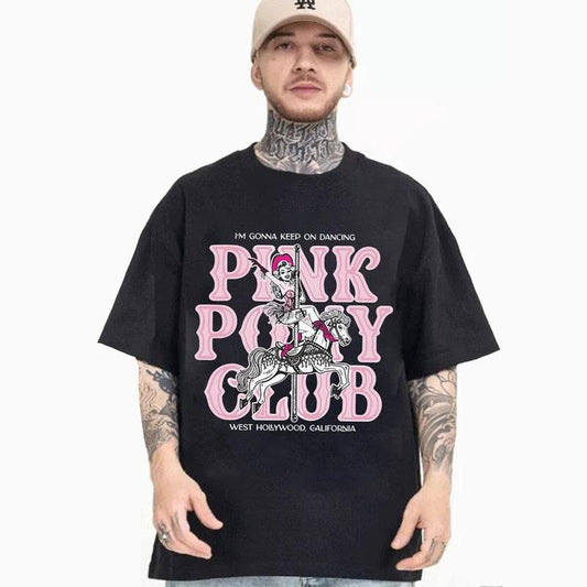 Chappell Roan Pink Pony Club T-Shirt, Midwest Princess Tour, WLW Pride Lesbian Music Tee, Fan Gift Unisex Cotton Top for Sapphic Pride