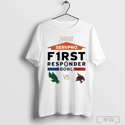 Servpro First Responder Bowl 2025 North Texas Mean Green Versus Texas State Bobcats Matchup In Dallas Texas On Jan 3 2025 T Shirt