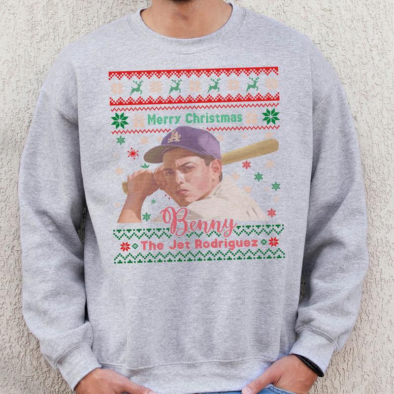 Sandlot Benney with Christmas Sweatshirt, Baseball Classic Movie Tshirt,  90Ã¢â‚¬â„¢s Childhood Memories Tshirt_Sweatshirt_Hoodie, Gift For Baseball Lovers