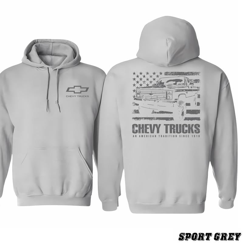Chevrolet - American Tradition Hoodie, Shirt For Men And Women, Celebrity Style, Non-gender Specific, Classic Cotton, Unisex