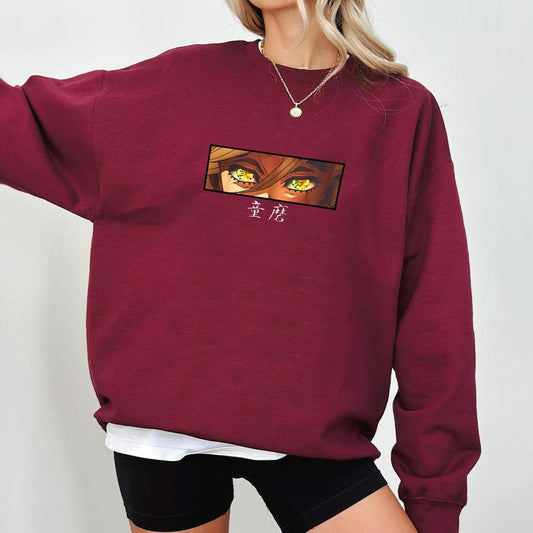 Doma eyes Upper Moon Rank Two Sweatshirt, Demon Slayer Shirt, Kimetsu no Yaiba Shirt, Anime sweatshirt hoodie, Anime lover t-shirt Menswear