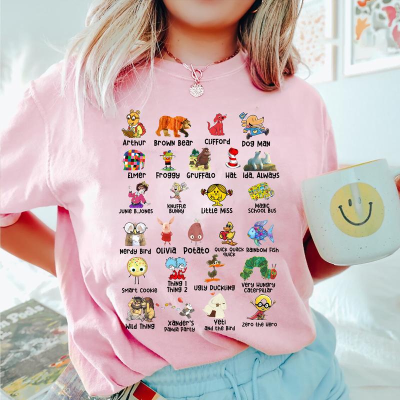 ABC Children's Book Teacher Vintage T-Shirt, Kindergarten Teacher Shirt, Alphabet Shirt, Funny Alphabet Shirt, Teacher Shirt, Animals Alphabet T-Shirt