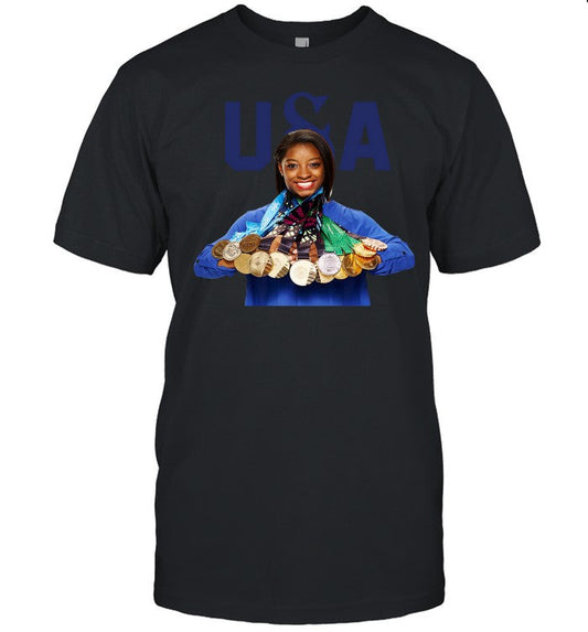 Simone Biles Paris Shirt Snoop USA