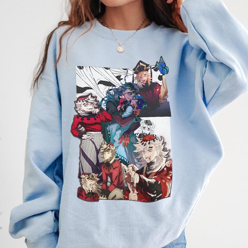 Doma Manga Anime Shirt, Demon Slayer Shirt, Kimetsu no Yaiba Shirt, Anime sweatshirt hoodie, Anime lover t-shirt Menswear
