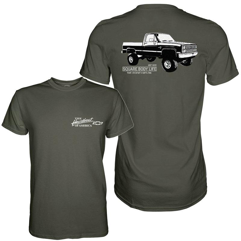 Vintage Vibe Chevy Silverado 1973 2-Sided Graphic Tee Ã¢â‚¬â€œ Old School Cotton Truck Shirt for Men, Classic Chevy Gift
