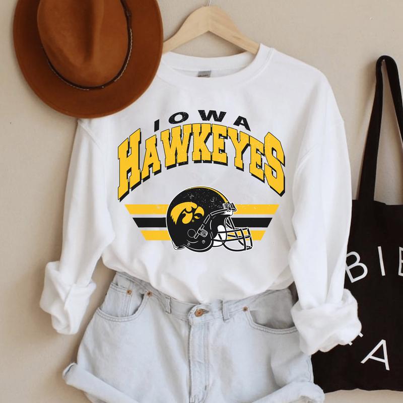 Vintage The University of Iowa Football Sweatshirt, Trendy Iowa Hawkeyes Football Fan Gifts, NCAA Iowa Hawkeyes Football Game Day, Iowa Hawkeyes Footb