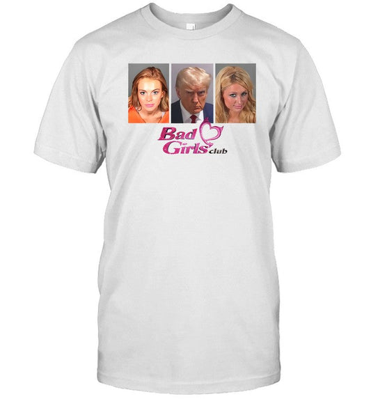Limited Bad Girls Club Trump Paris Hilton Mugshot Shirts