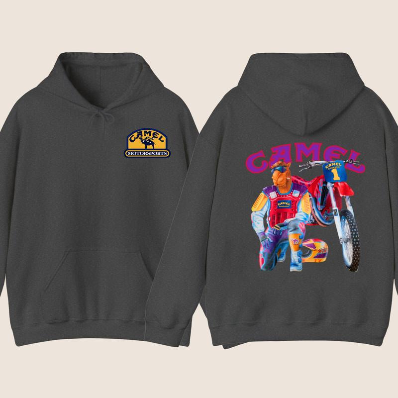 Camel Super Cross Vintage Hoodie & Crewneck, Camel Super Cross Racing 1993 Hoodie &  Sweatshirt, For Men & Women