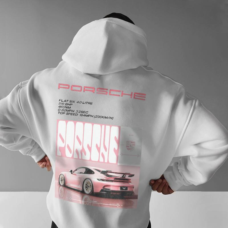 Porsche 911 GT3 RS Hoodie, Unisex, Menswear, Street Racing Shirt, Car Hoodie, Classic Cotton