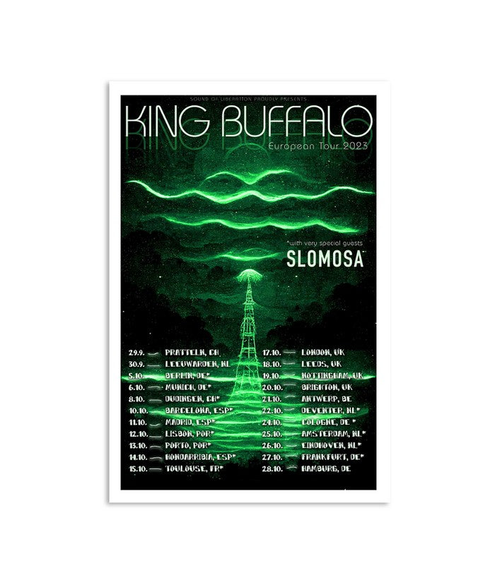 King Buffalo European Tour 2023 September october Poster