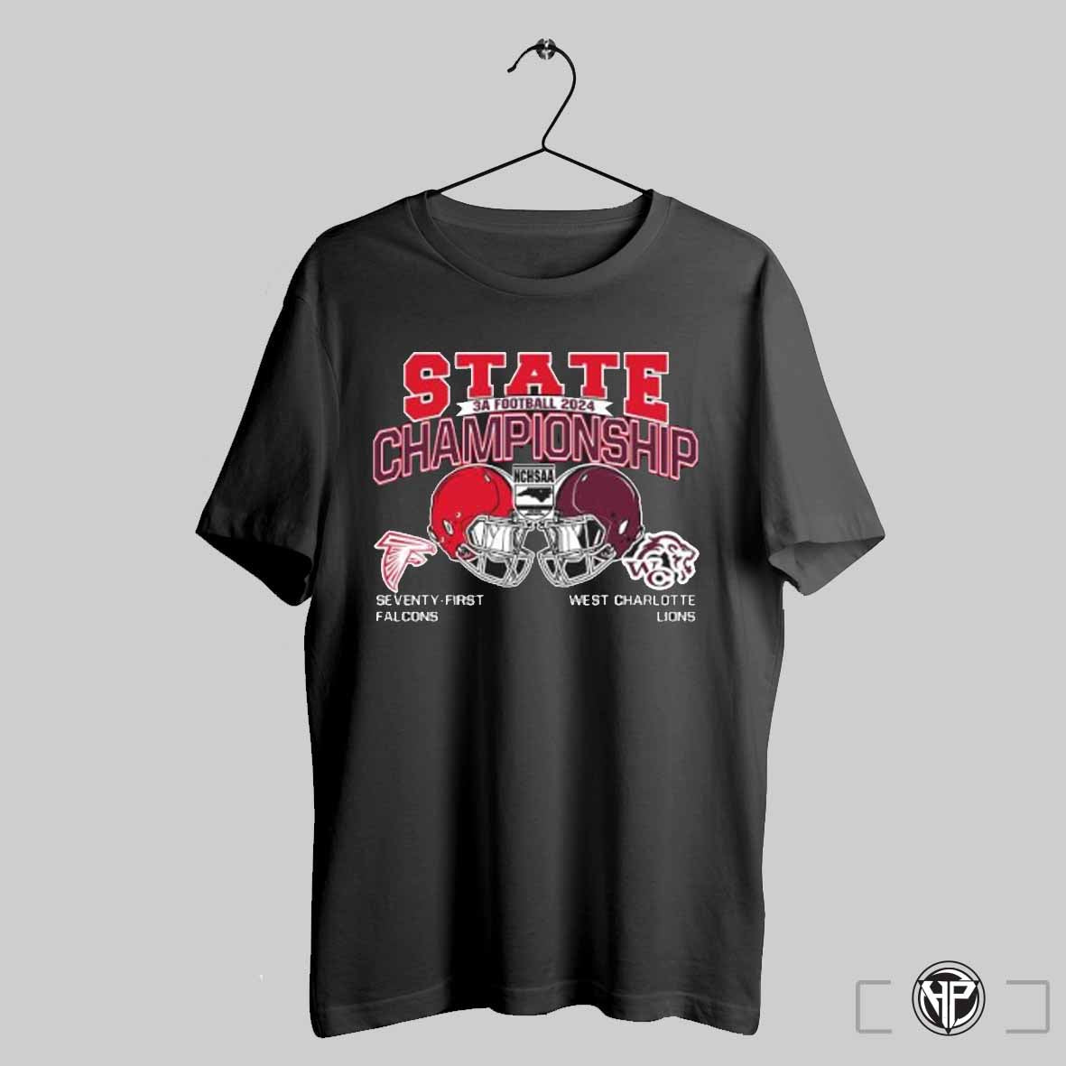 Seventy First Falcons Vs West Charlotte Lions 2024 3a Football State Championship Head To Head T Shirt Trendy Sweatshirt