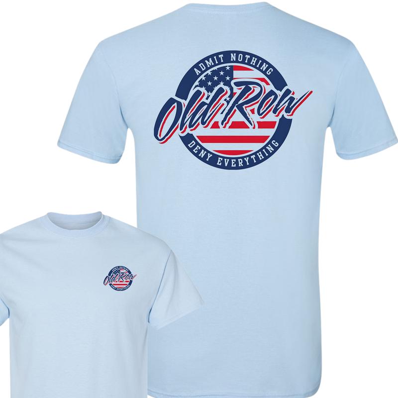 Old Row Retro Circle Graphic T-Shirt, Full Color T-Shirt, For Men, For Women