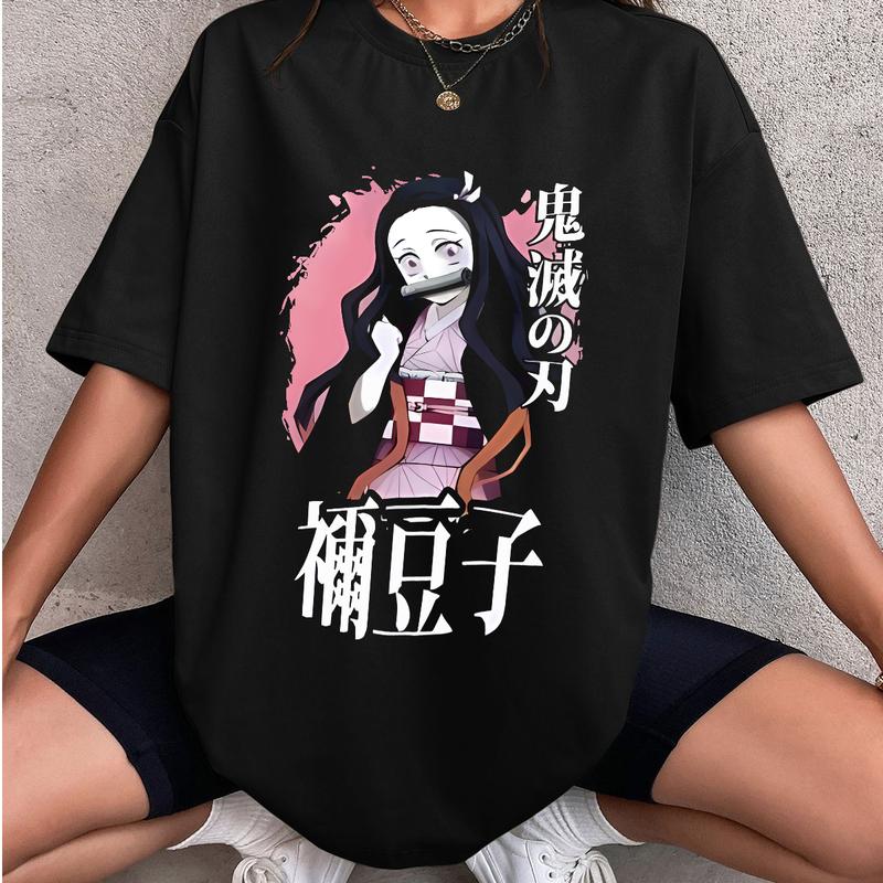 Nezuko Kamado Shirt, Nezuko Tshirt Swearshirt Hoodie, Main Characters Shirt, anime sweatshirt hoodie, Y2k Shirt, Gift for Anime lover