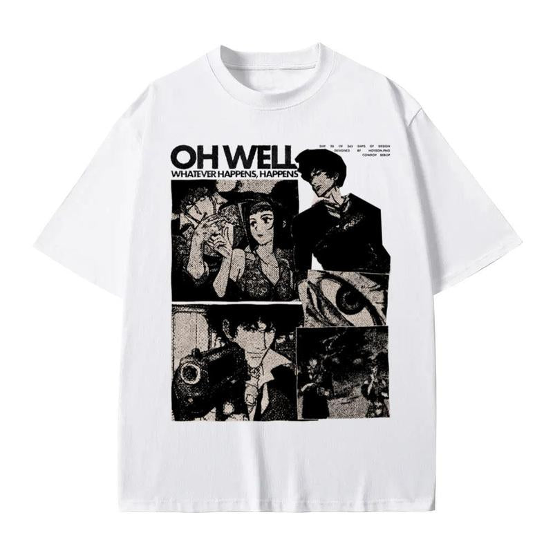 Cowboy Bebop Shirt Vintage Anime Merch, unisex Cowboy Bebop Shirt