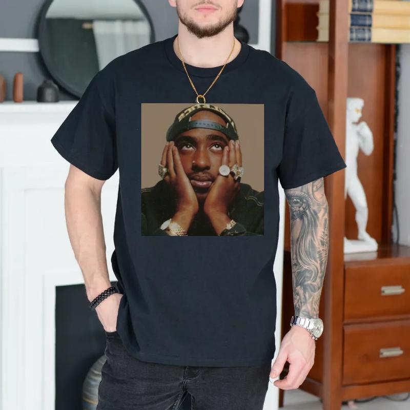 2pac 90s Shirt, 90s Bootleg Tupac Tshirt, Rapper Shirt, Hip Hop Legends Tee, Rapper Merch, Unisex Short Sleeve Tee