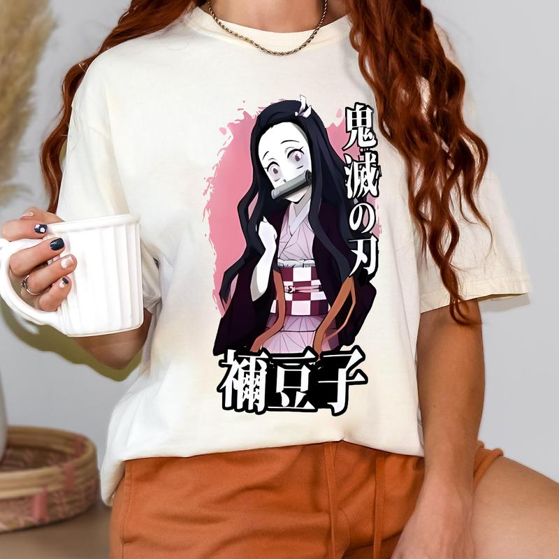 Nezuko Kamado Shirt, Nezuko Tshirt Swearshirt Hoodie, Main Characters Shirt, anime sweatshirt hoodie, Y2k Shirt, Gift for Anime lover