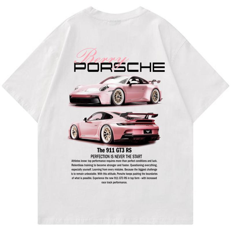 Porsche 911 GT3 RS Pink T-Shirt, Unisex, Menswear, Street Racing Shirt, Car Shirt, Boyfriend Gift