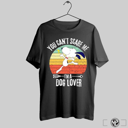 Snoopy You Cant Scare Me Im A Dog Lover Retro Shirt Trendy Sweatshirt